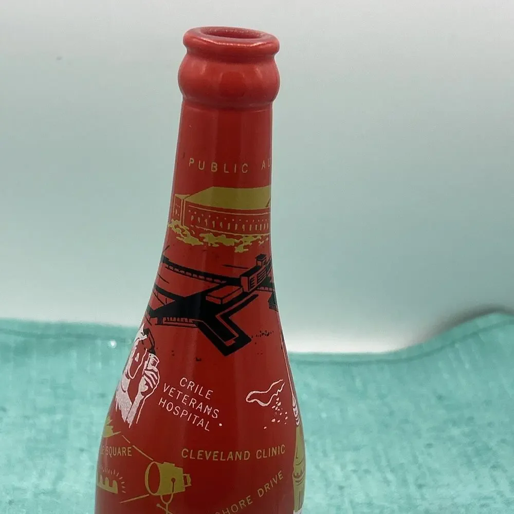 Vintage Cleveland Ohio ABCB Convention Red Owens Illinois Orange Bottle 1956